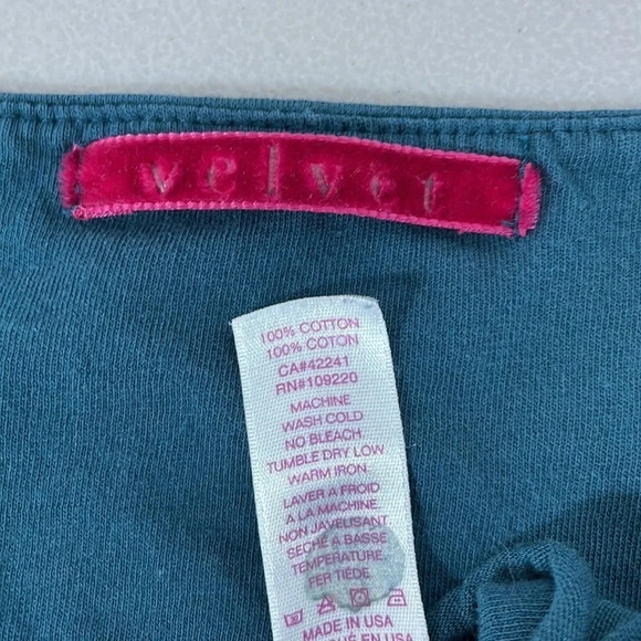 Velvet Nordstrom Midi Dress Sheath Long Sleeve V Neck Blue Size Small S - Picture 12 of 16